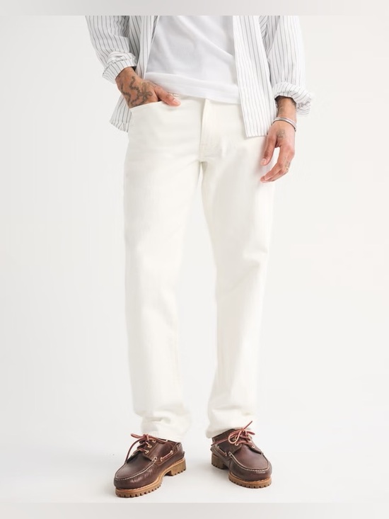 Abercrombie & Fitch Other - Abercrombie & Fitch Men’s White A&F Vintage Stretch 90’s Straight Jeans